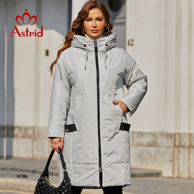 Women'S Fashion Quilted Jacket - Casacos Astrid-Longos Soltos Acolchoados para Mulheres,