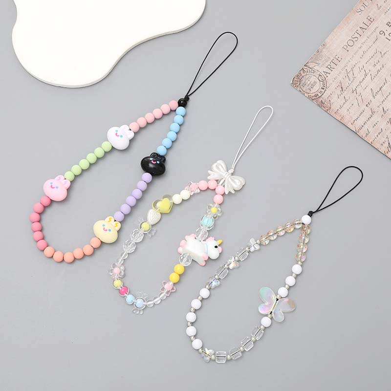 Fashion Women Picture - Nova Corrente de Celular com Pingente