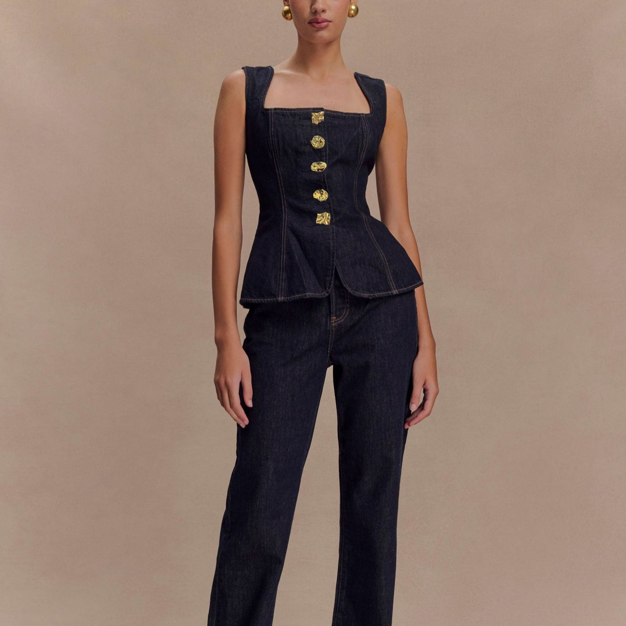 Women Fashion Jeans Top - Verão denim calça define feminino 2025