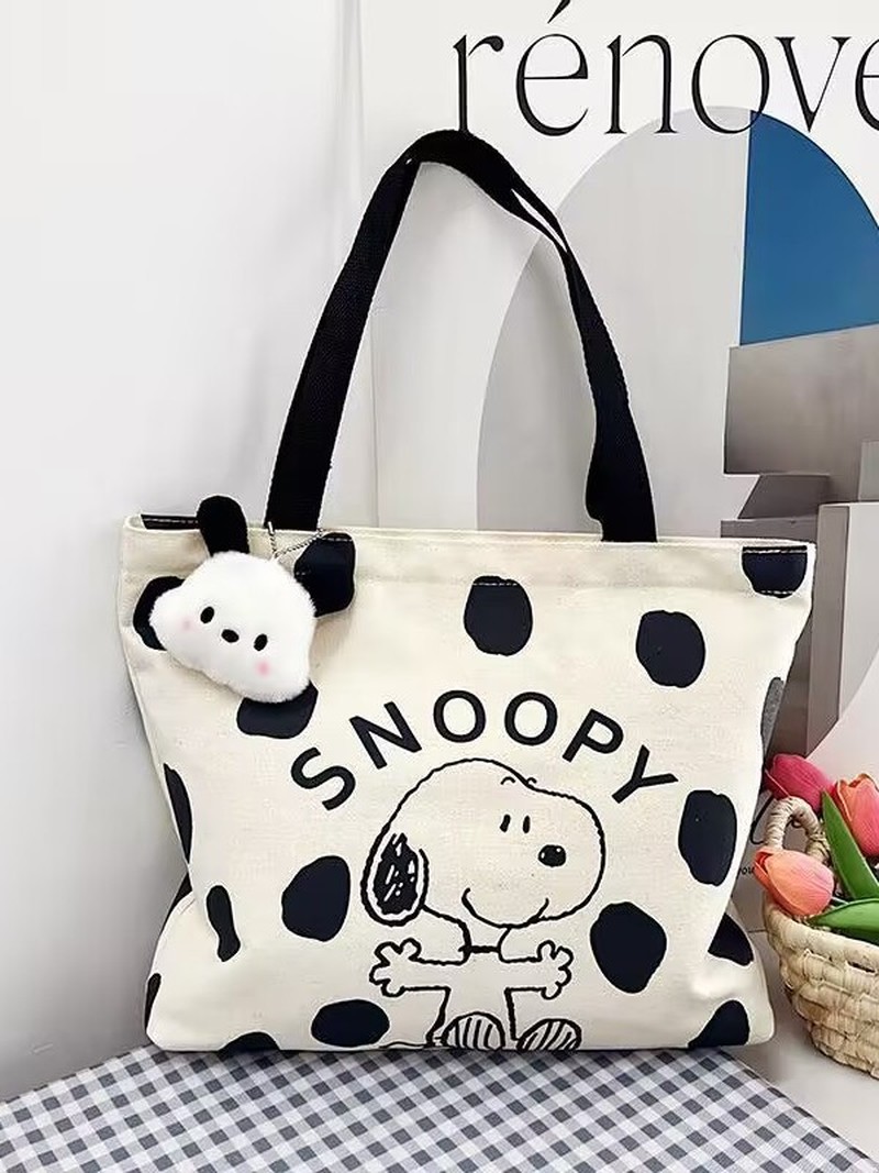 Canvas Tote Bag - Bolsa de Ombro de Lona com
