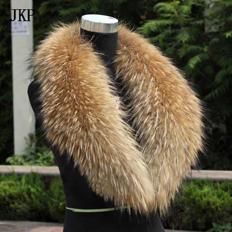 Women'S Fashion Quilted Jacket - Gola de pele natural real pele