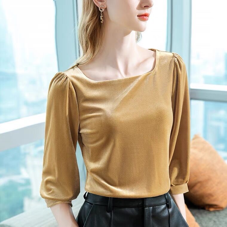 Women Fashion Blouse - Inglaterra estilo feminino moda vintage gola