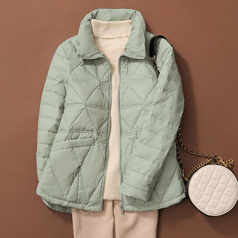 Women'S Fashion Quilted Jacket - Sedutmo inverno pato para baixo casaco