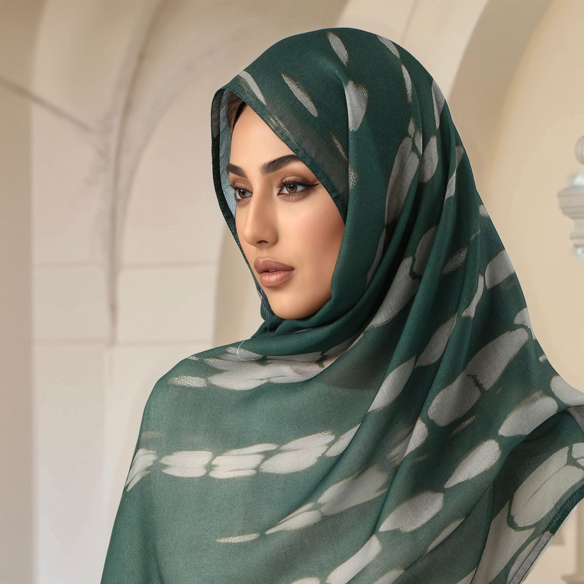 Women Fashion Malaysia - Nova impressão rayon hijab cachecol para
