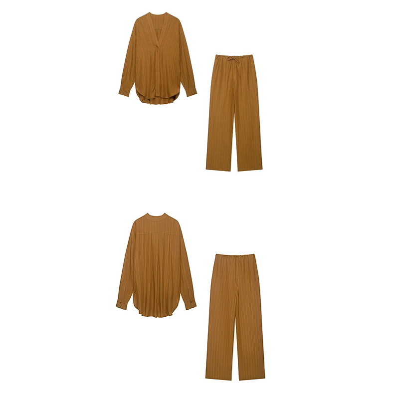 Women'S Fashion Trends Spring 2026 - Conjunto de Linho Listrado Feminino Guobiuziy