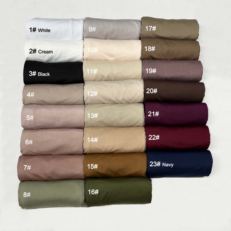 Women Fashion Malaysia - Lenço Hijab Líquido Premium E2, Xale,
