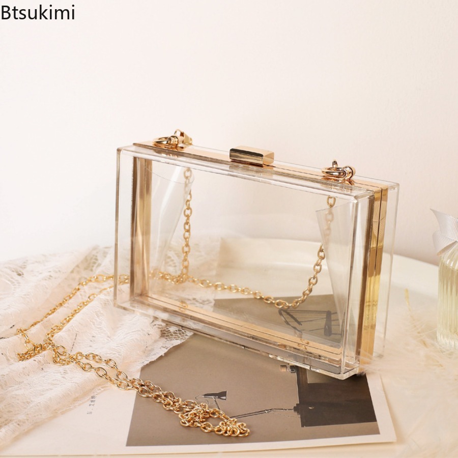 Women'S Fashion Boutique - Bolsas de Clutch Transparentes de Acrílico