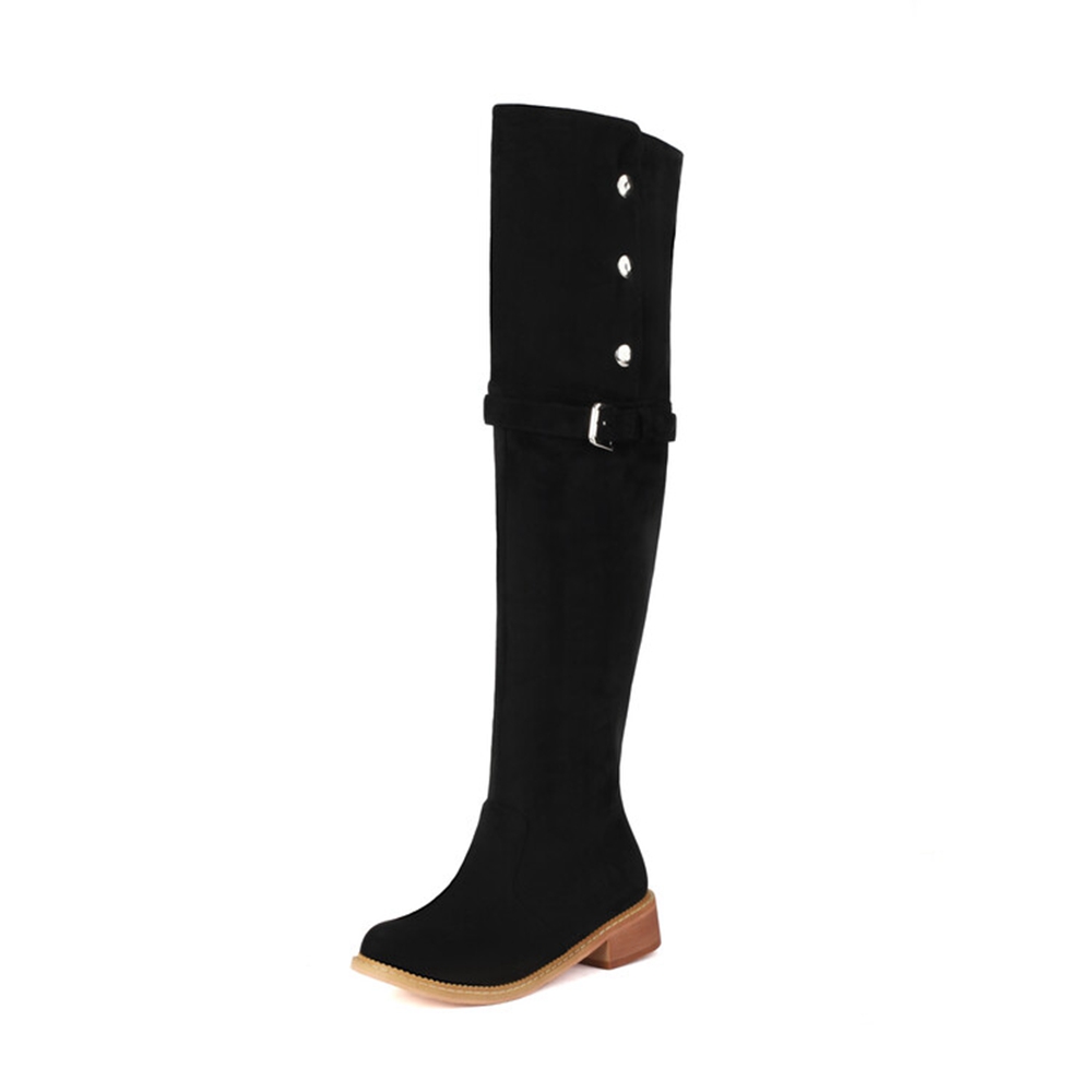 Women Fashion Over 50 - Qplyxco botas femininas coxa alta moda