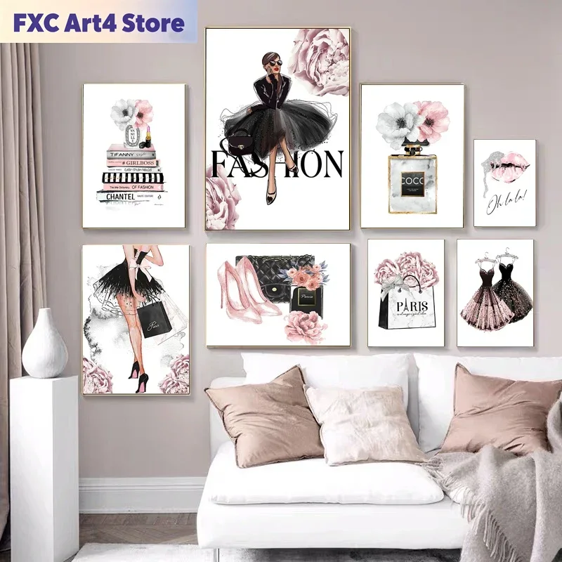 Fashion Women Picture - Quadros Decorativos Sem Moldura: Pôsteres de