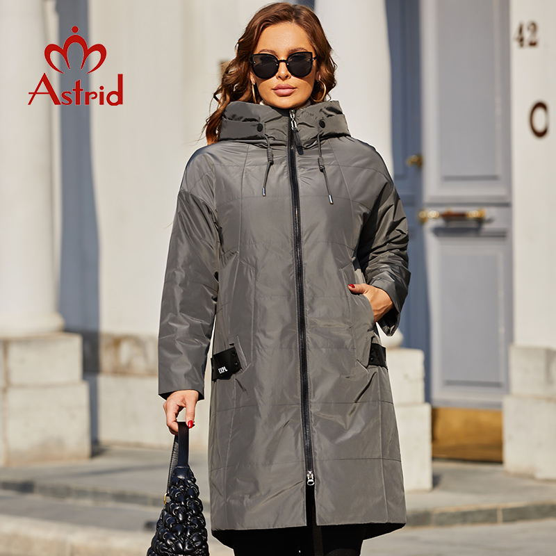 Casacos Astrid-Longos Soltos A - Women'S Fashion Quilted Jacket avaliação e preço