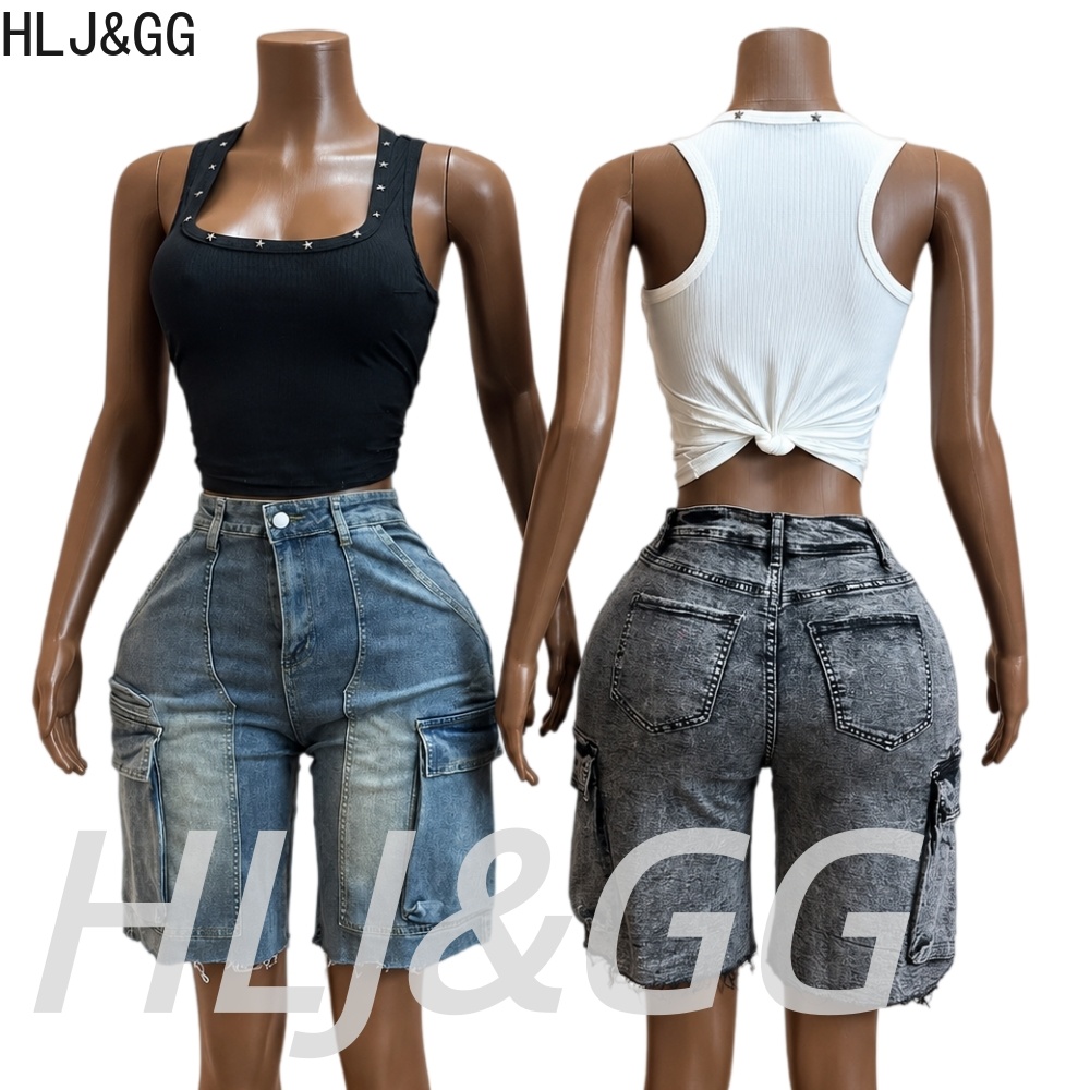 Conjunto de duas peças HLJ&GG  - Women Fashion Jeans Top avaliação e preço