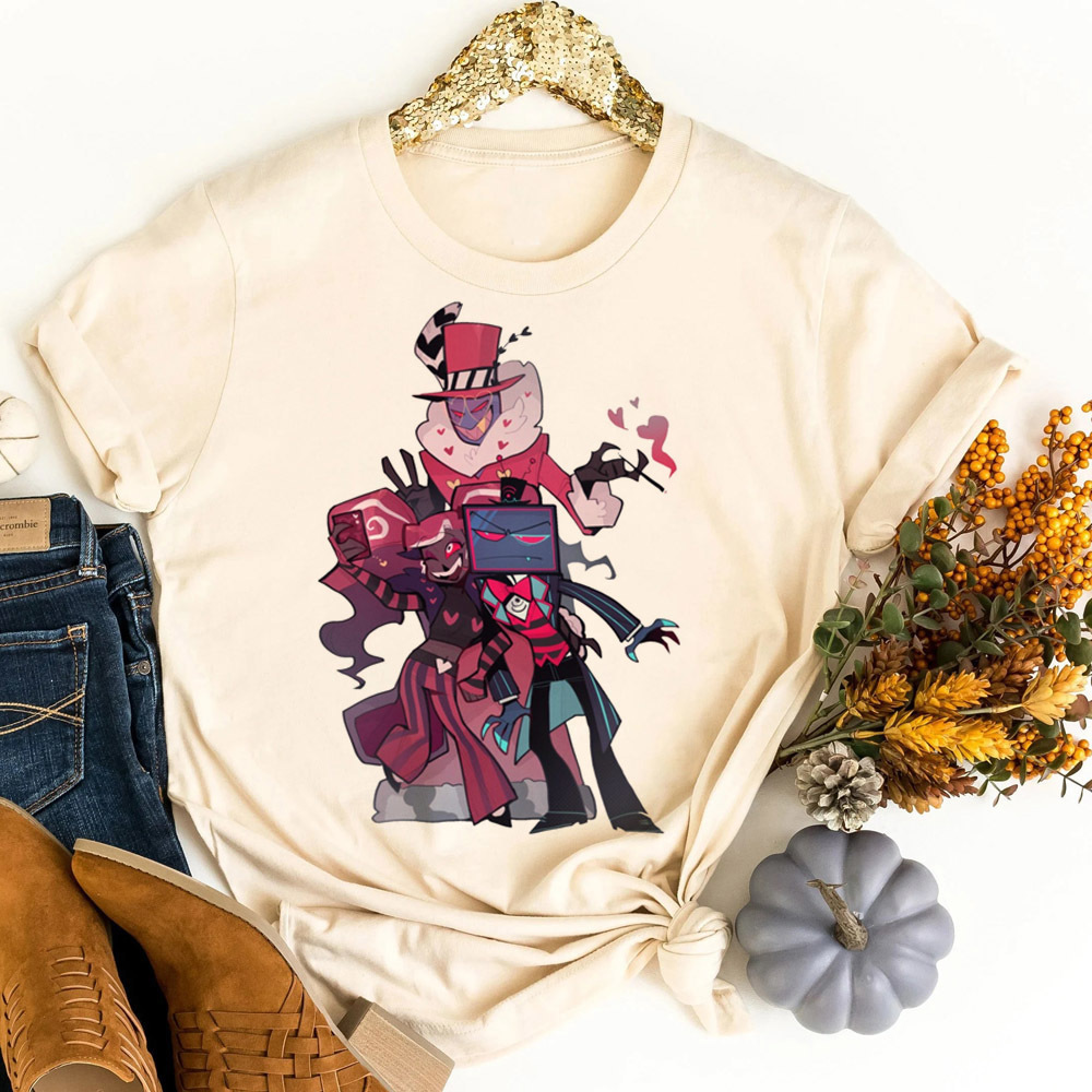 Camiseta Hazbin Hotel shoujo,  - Women'S Fashion In The 80S avaliação e preço