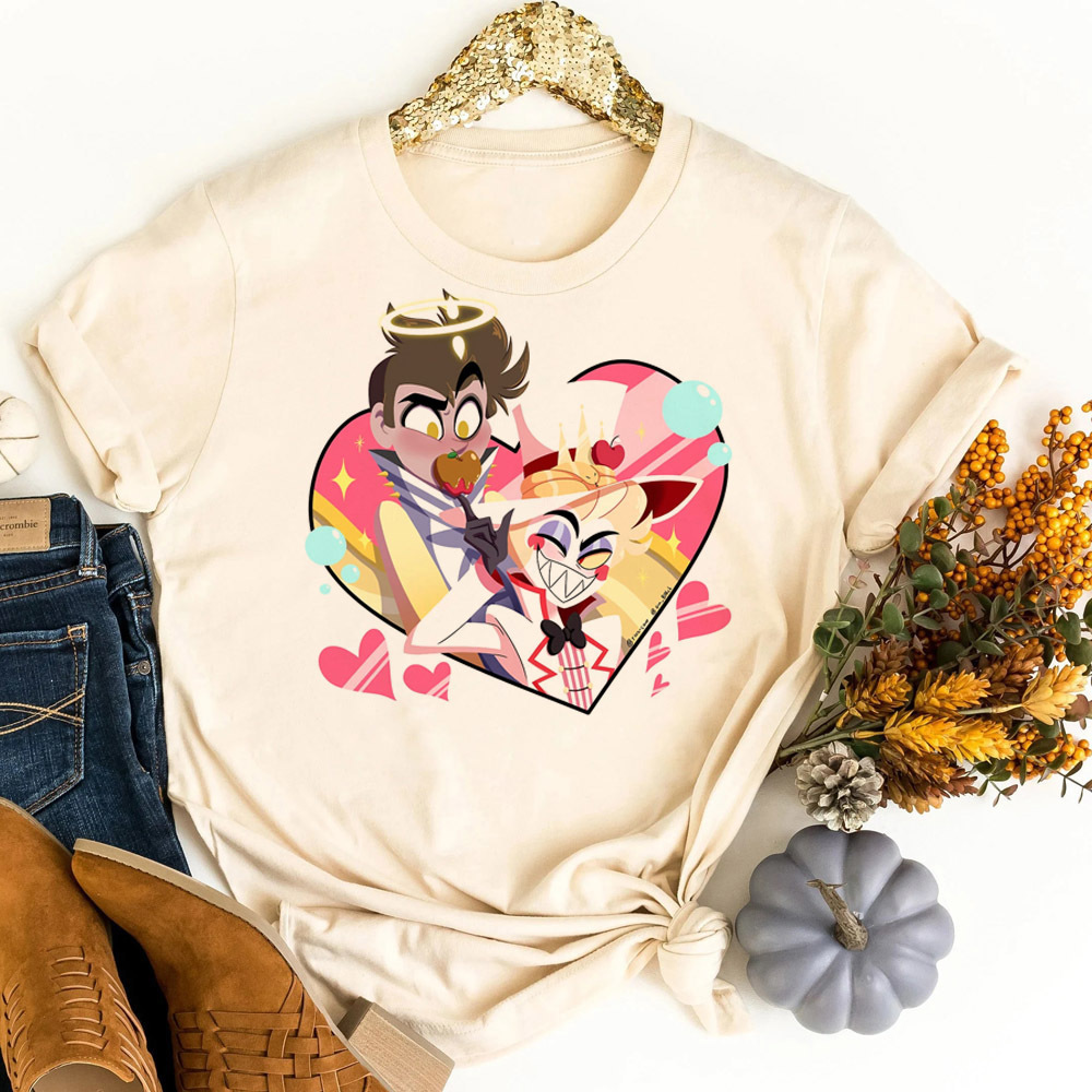 Camiseta Hazbin Hotel shoujo,  - Women'S Fashion In The 80S avaliação e preço