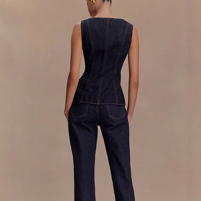 Verão denim calça define femin - Women Fashion Jeans Top avaliação e preço