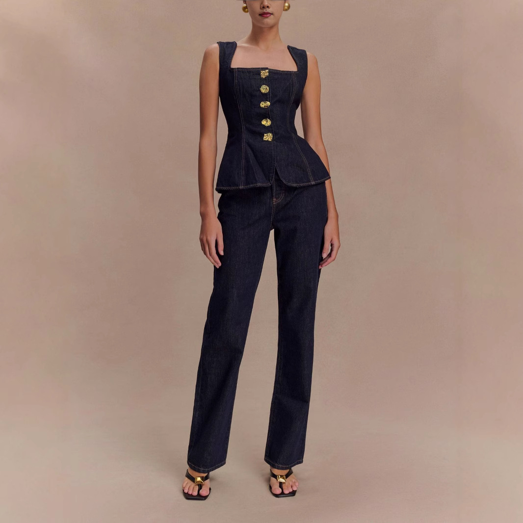Verão denim calça define femin - Women Fashion Jeans Top avaliação e preço