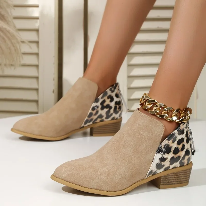 Ankle boots com design leopard - Women'S Fashion Ugg Boots avaliação e preço