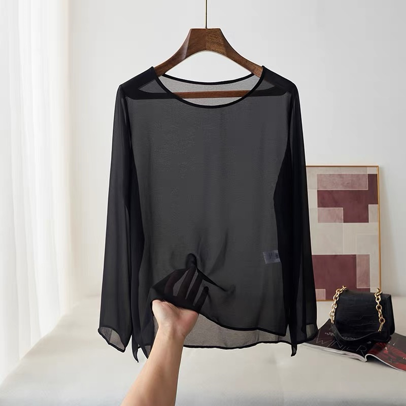 Camisa feminina casual de chif - Women Fashion Blouse avaliação e preço