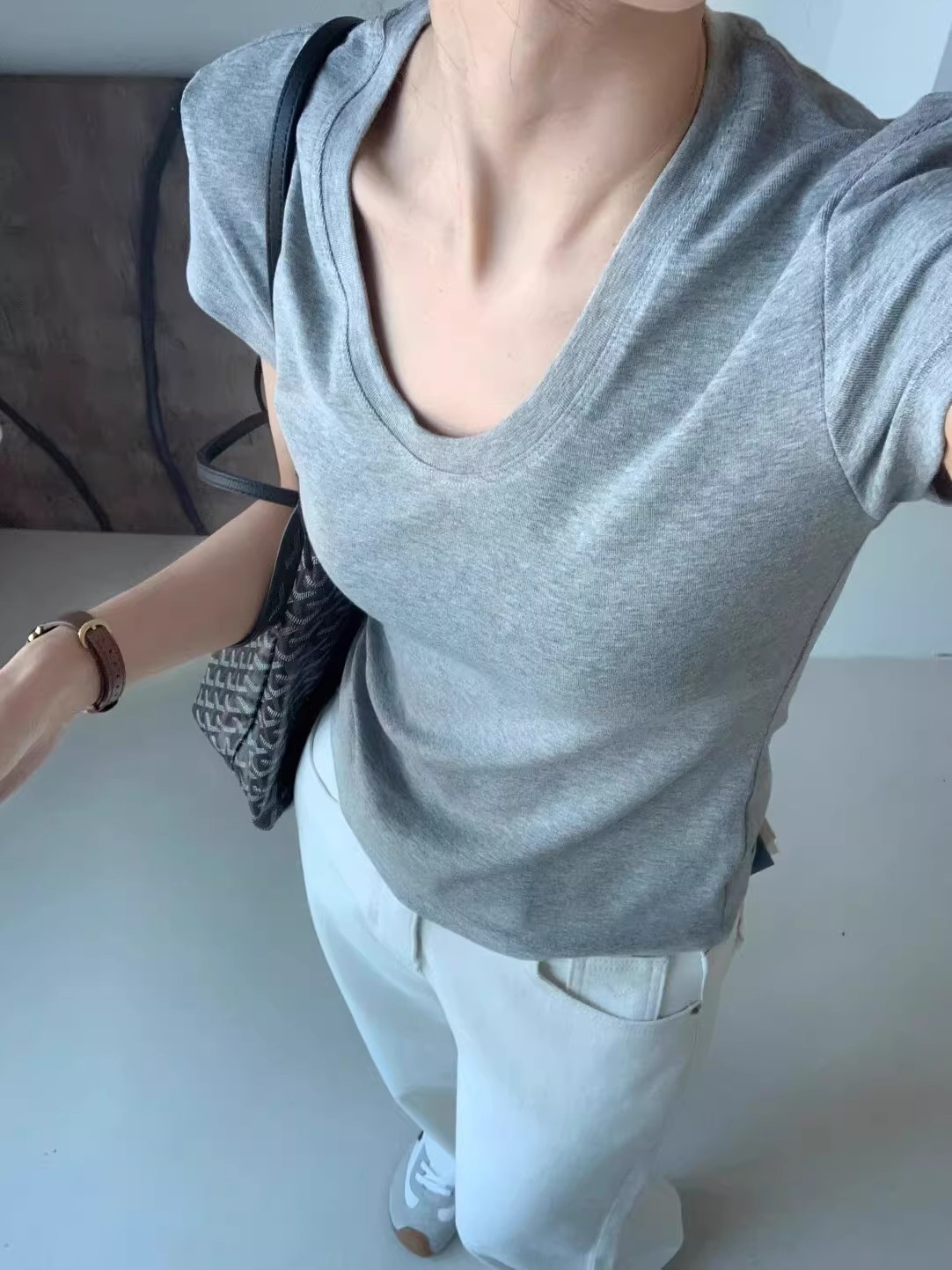 Camiseta Feminina de Manga Cur - Women Fashion Blouse avaliação e preço