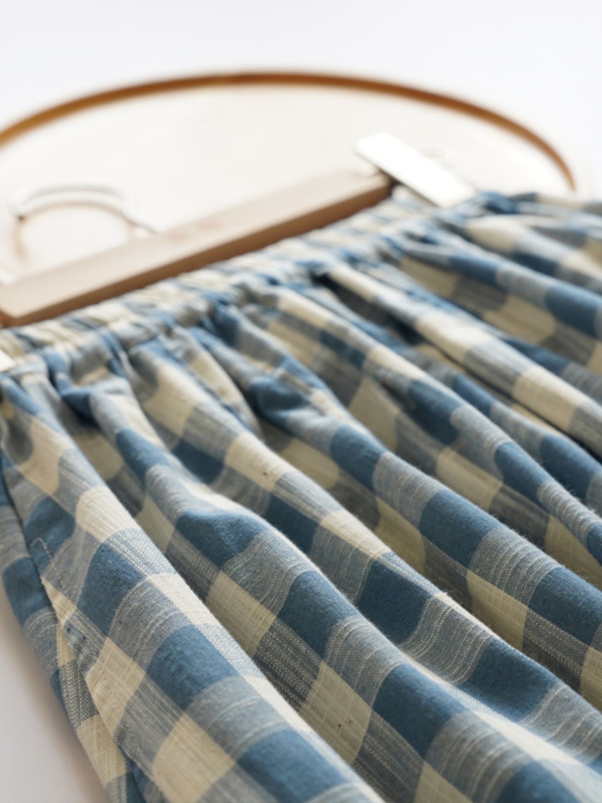 Saia Midi Solta Xadrez Azul de - Women'S Fashion Kilt avaliação e preço