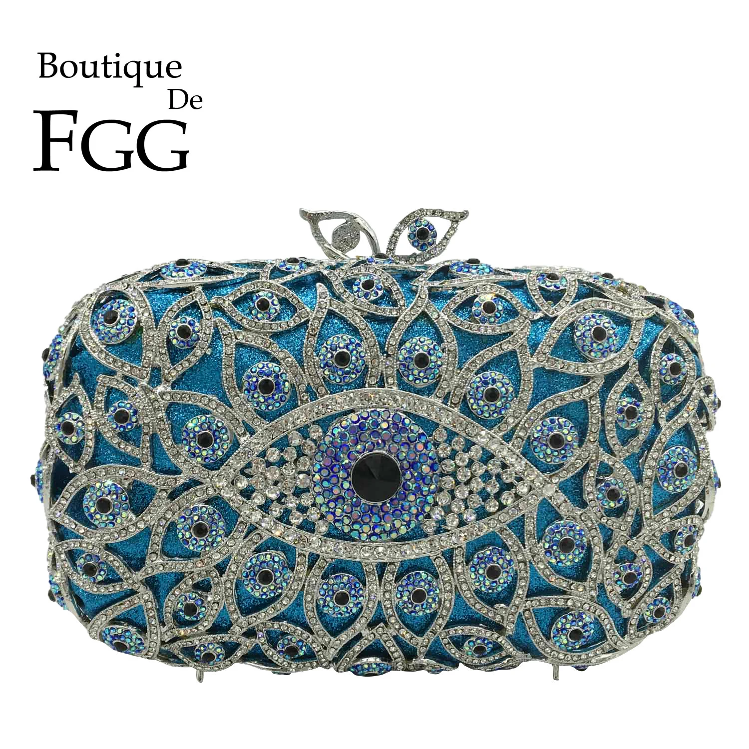 Embreagem De Cristal De Olho M - Women'S Fashion Boutique avaliação e preço