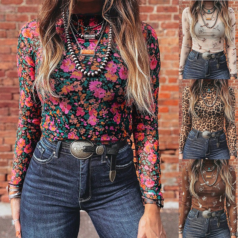 Camiseta Feminina de Outono co - Women Fashion Blouse avaliação e preço