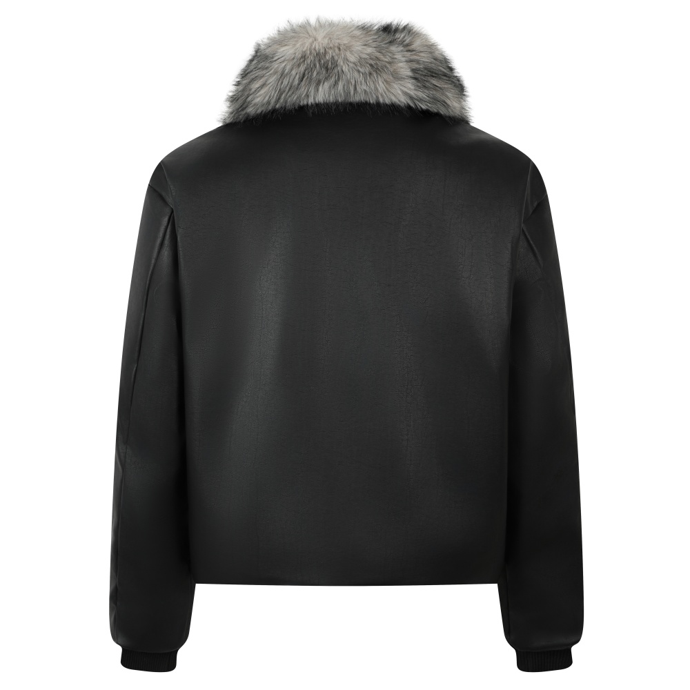 Jaqueta de couro feminina com  - Women'S Fashion Quilted Jacket avaliação e preço