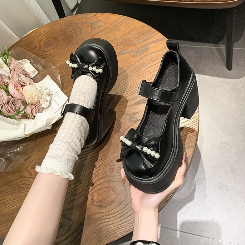 Sapatos Lolita 2026 Pretos com - Women'S Fashion Loafers avaliação e preço