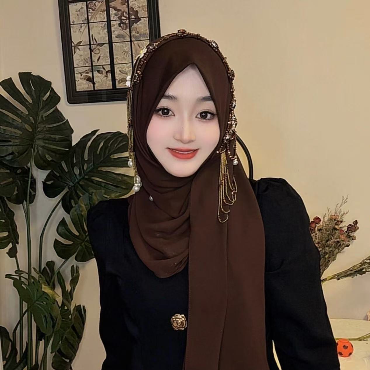 Abaya Hijab para Mulheres Muçu - Women Fashion Malaysia avaliação e preço