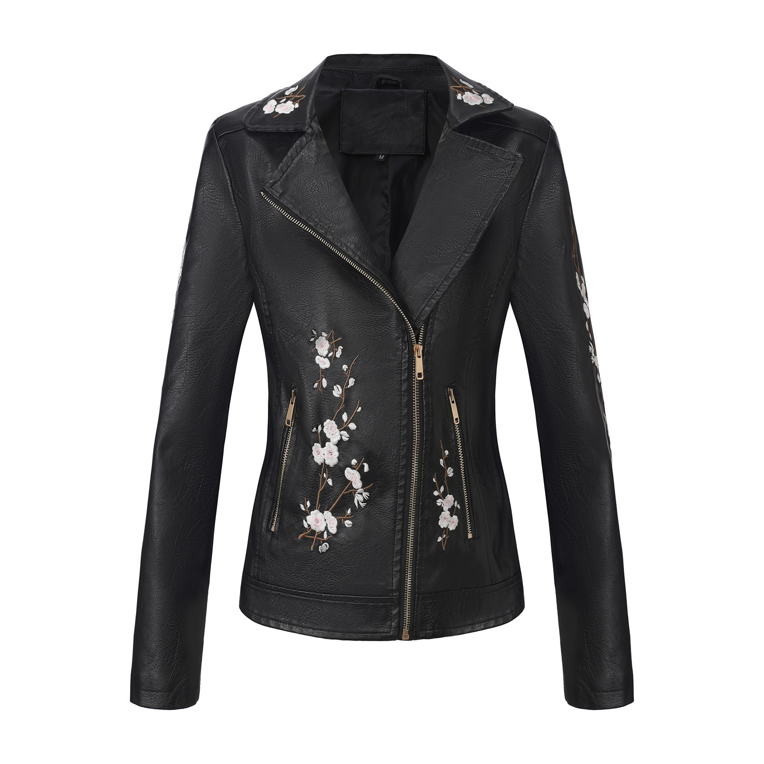 Jaqueta de couro bordada da mo - Women'S Fashion Quilted Jacket avaliação e preço