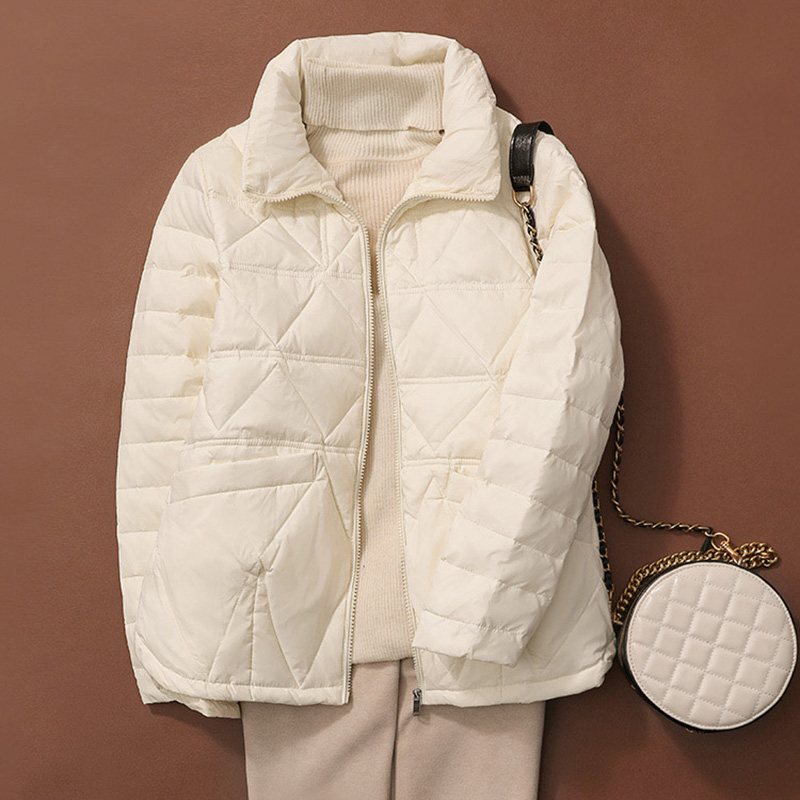 Sedutmo inverno pato para baix - Women'S Fashion Quilted Jacket avaliação e preço