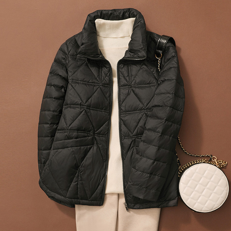 Sedutmo inverno pato para baix - Women'S Fashion Quilted Jacket avaliação e preço