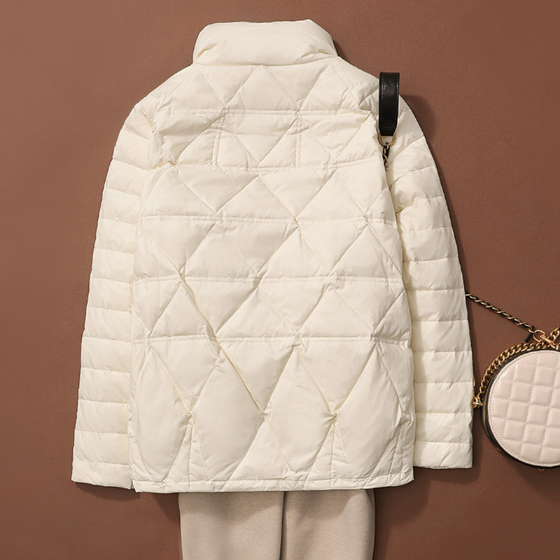 Sedutmo inverno pato para baix - Women'S Fashion Quilted Jacket avaliação e preço