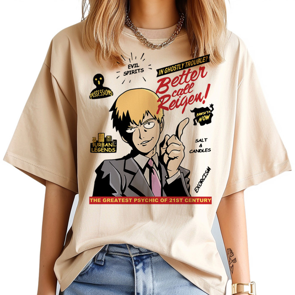 Camiseta feminina Mob Psycho 1 - Women'S Fashion In The 80S avaliação e preço