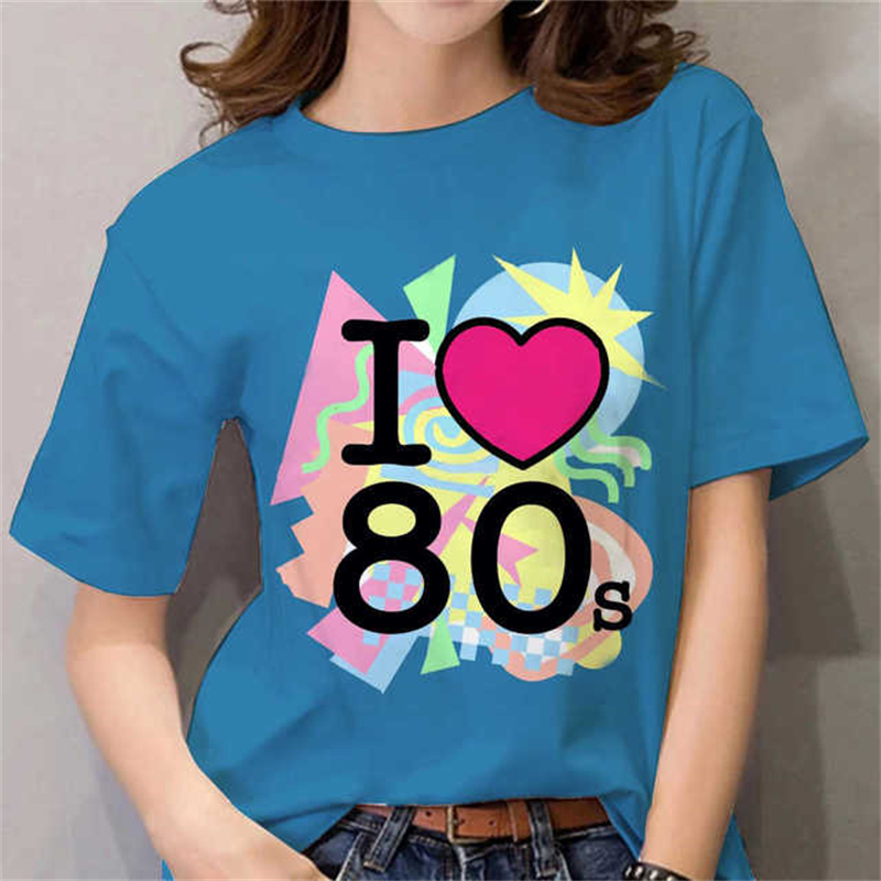 Camiseta Feminina Anos 80 Pret - Women'S Fashion In The 80S avaliação e preço
