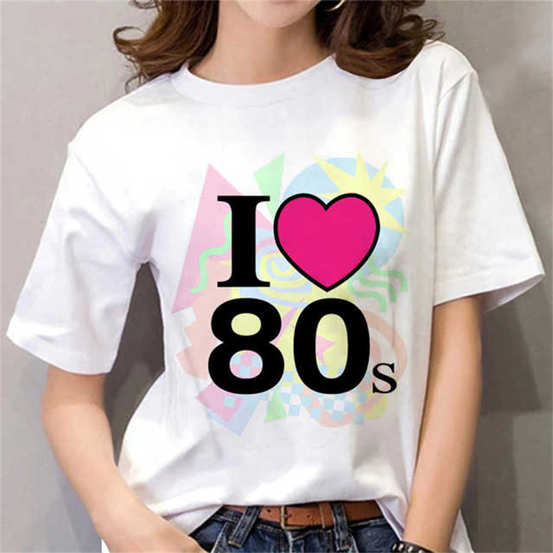Camiseta Feminina Anos 80 Pret - Women'S Fashion In The 80S avaliação e preço