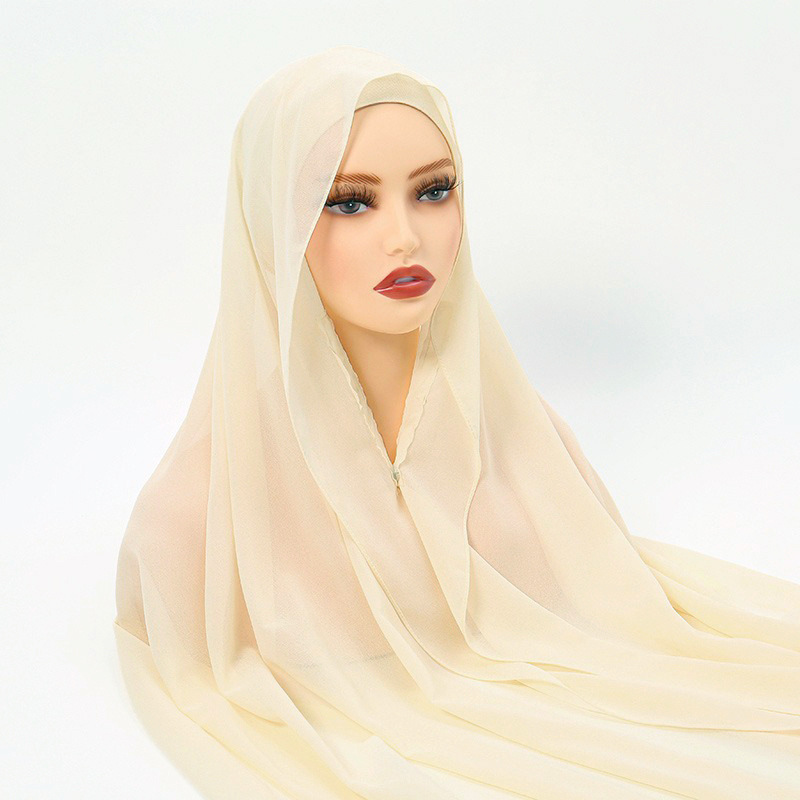 Novo Hijab de Chiffon com Fech - Women Fashion Malaysia avaliação e preço
