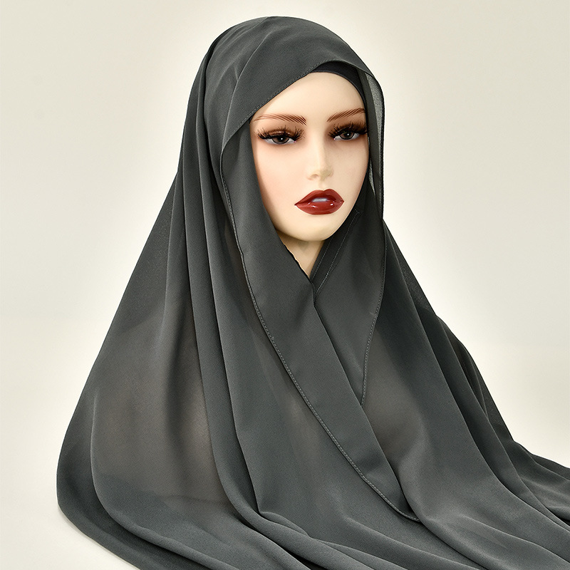 Novo Hijab de Chiffon com Fech - Women Fashion Malaysia avaliação e preço