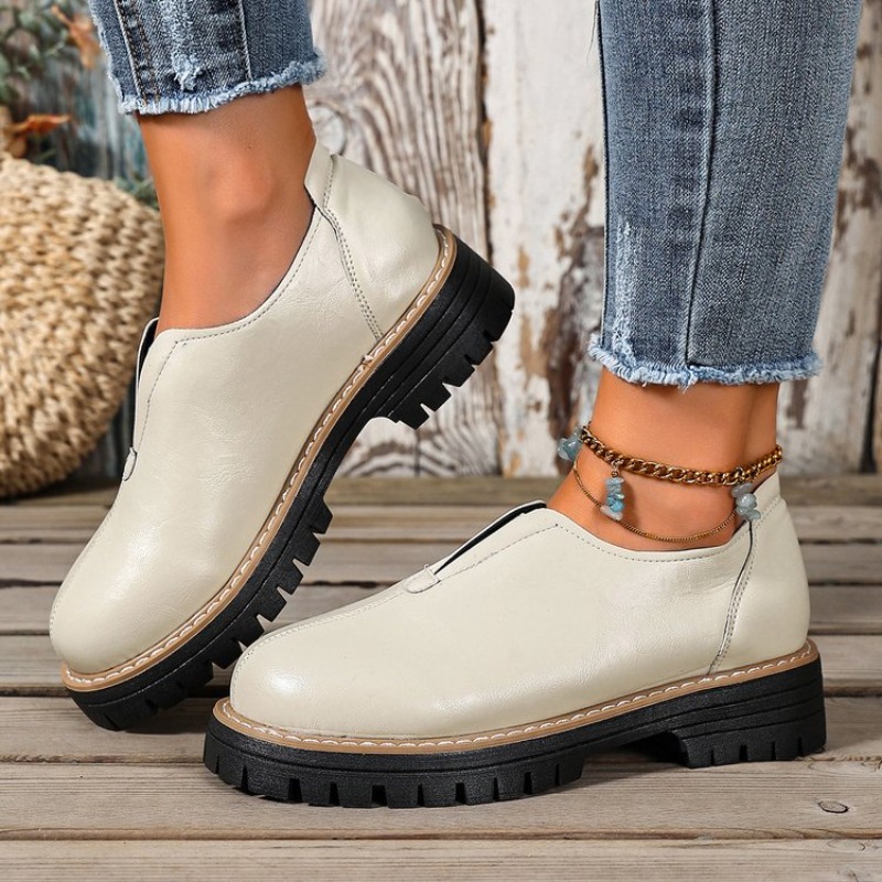 Sapatos Femininos Estilo Britâ - Women'S Fashion Loafers avaliação e preço