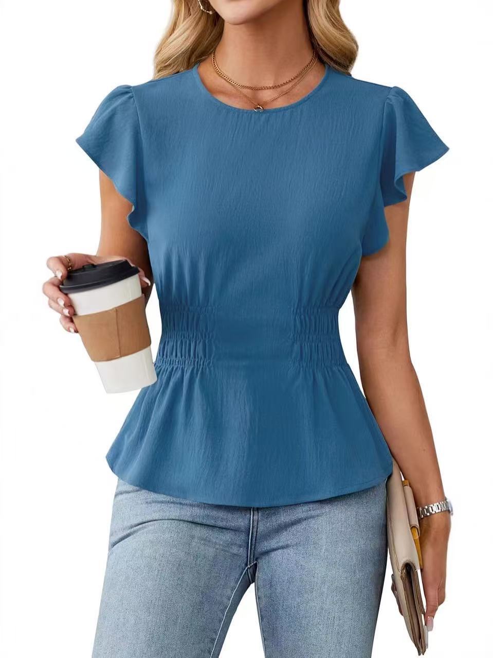 Blusa Feminina com Babados e M - Women Fashion Blouse avaliação e preço