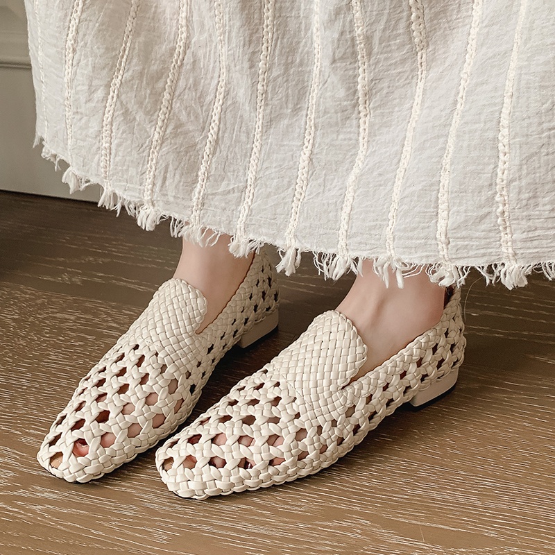 Sandálias Femininas de Couro G - Women'S Fashion Loafers avaliação e preço