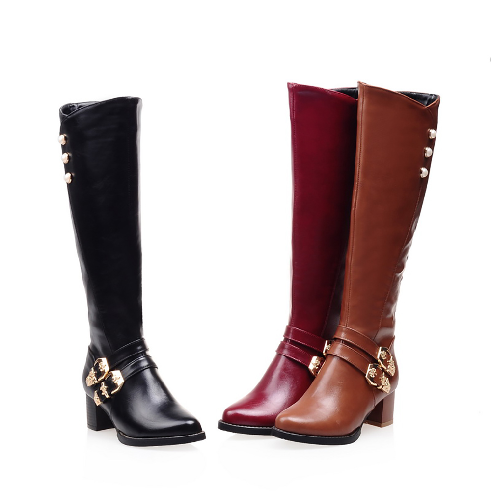 Brand New Moda Vermelho Mulher - Winter Fashion Women Boots avaliação e preço