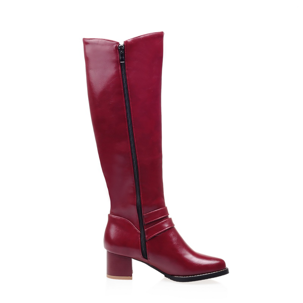 Brand New Moda Vermelho Mulher - Winter Fashion Women Boots avaliação e preço
