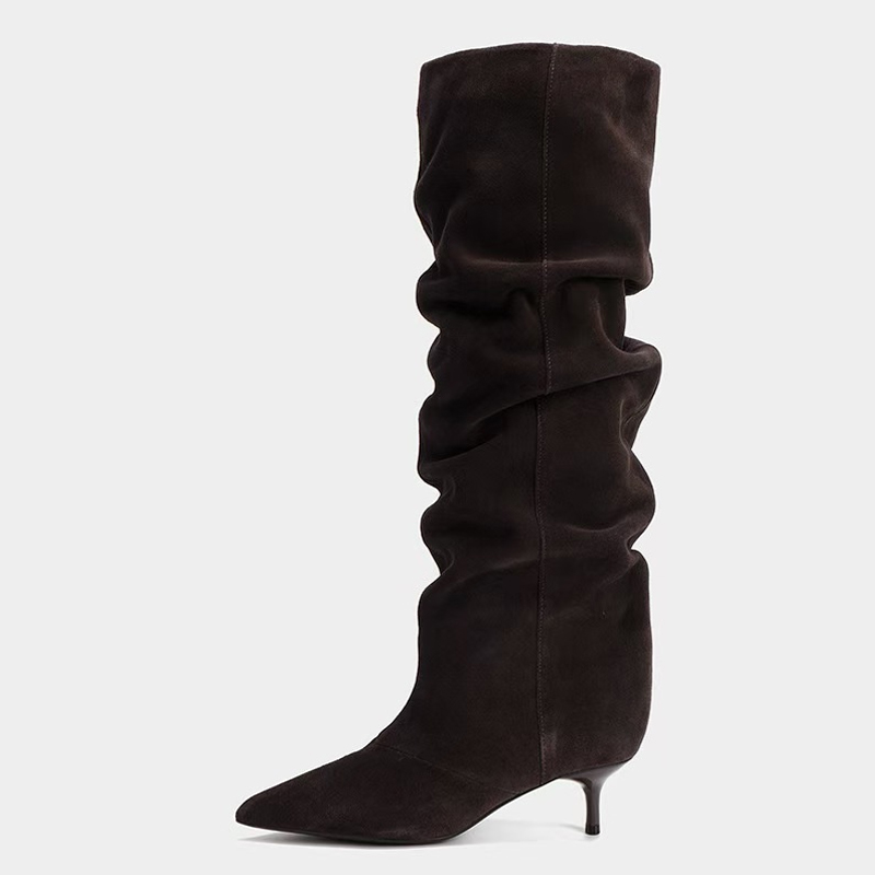Liyke pista moda plissado camu - Winter Fashion Women Boots avaliação e preço