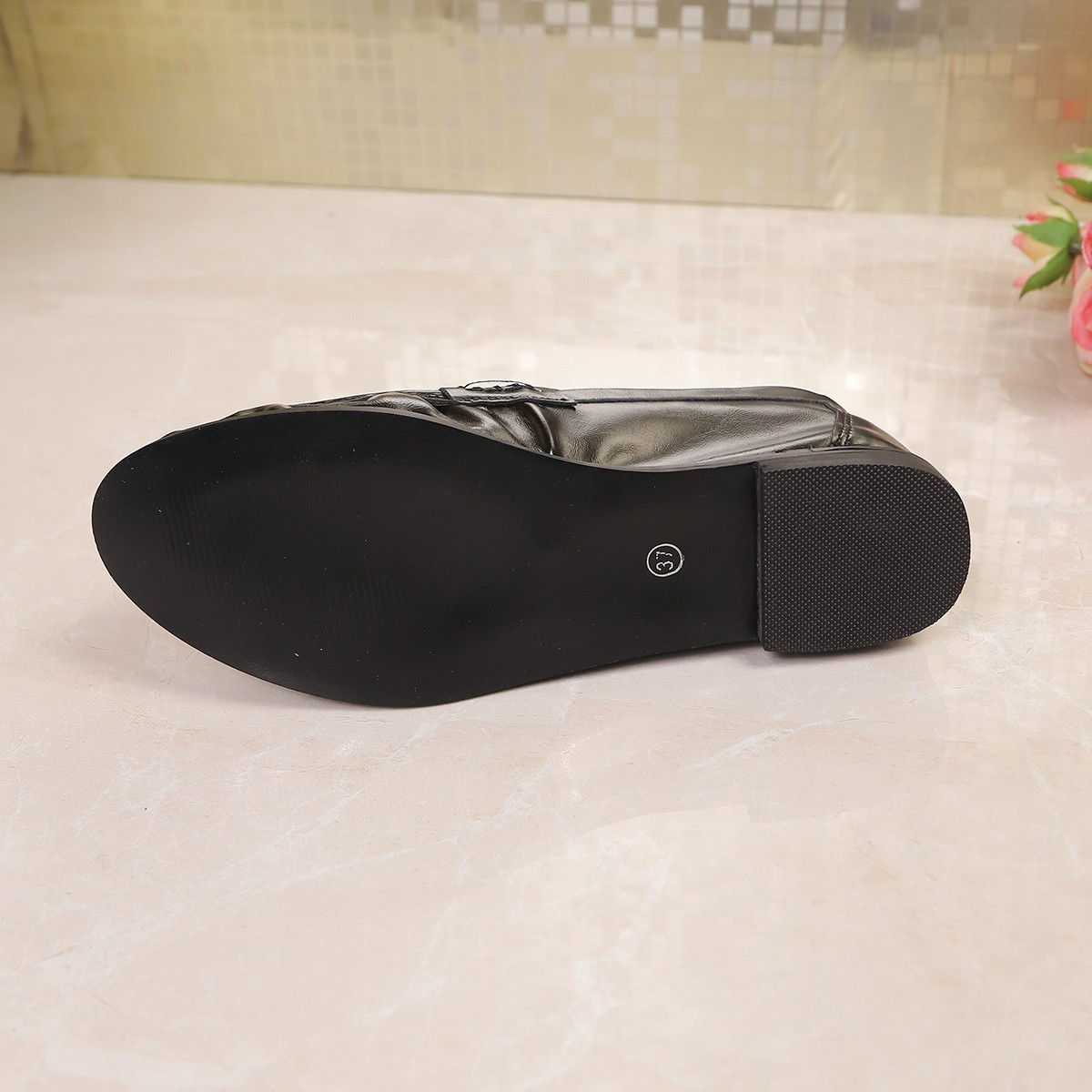 Sapatilhas Pretas Estilo Britâ - Women'S Fashion Loafers avaliação e preço