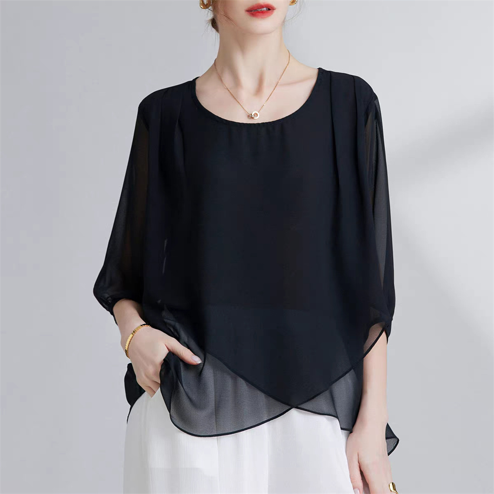 Blusa Feminina Plus Size de Ch - Women Fashion Blouse avaliação e preço