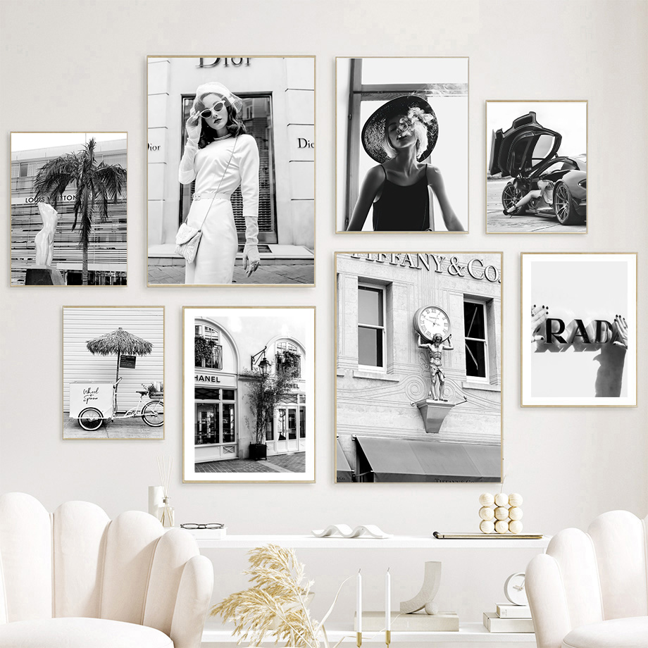 Nova Arte de Parede em Tela co - Fashion Women Picture avaliação e preço