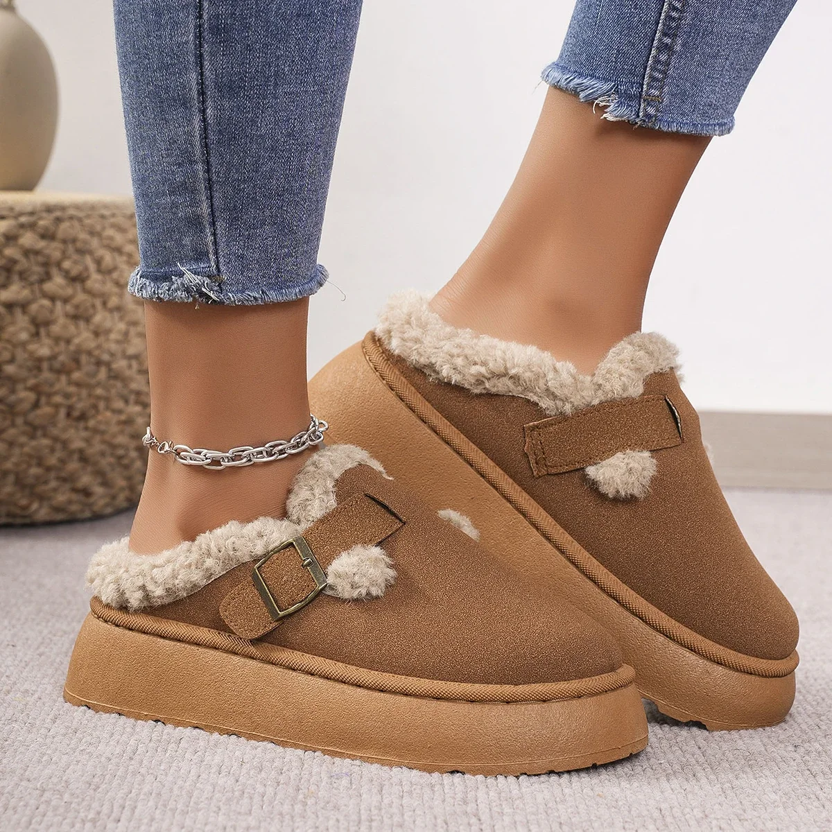 Novo luxo inverno feminino bok - Women'S Fashion Ugg Boots avaliação e preço